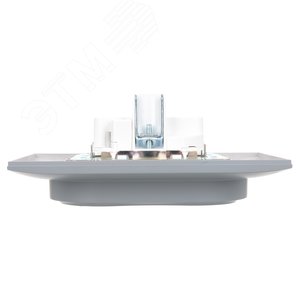 SKANDY Розетка 2-местная с заземлением без защитных шторок 16А в сборе SK-R08Gr серый IEK - фото 5