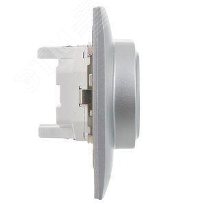 SKANDY Розетка 2-местная с заземлением без защитных шторок 16А в сборе SK-R08S серебряный IEK - фото 4