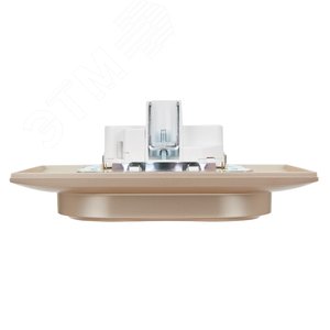 SKANDY Розетка 2-местная с заземлением без защитных шторок 16А в сборе SK-R08Sa песочный IEK - фото 5