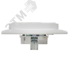 SKANDY Розетка 2-местная с заземлением с защитными шторками 16А в сборе SK-R07W арктический белый IEK - фото 5