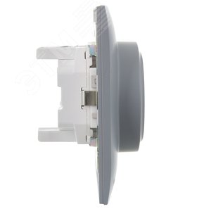 SKANDY Розетка 2-местная с заземлением с защитными шторками 16А в сборе SK-R07Gr серый IEK - фото 4