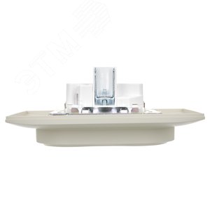 SKANDY Розетка 2-местная с заземлением с защитными шторками 16А в сборе SK-R07B бежевый IEK - фото 5