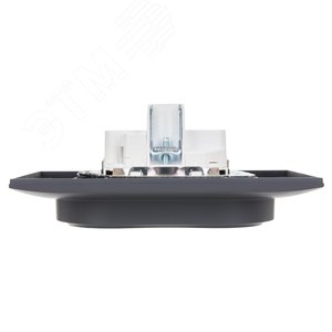 SKANDY Розетка 2-местная с заземлением с защитными шторками 16А в сборе SK-R07T титан IEK - фото 5