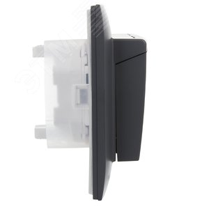 SKANDY Розетка 2-местная и крышкой 16А в сборе IP44 SK-R12T титан IEK - фото 4