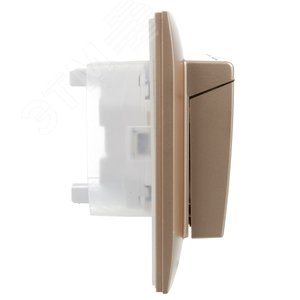 SKANDY Розетка 2-местная и крышкой 16А в сборе IP44 SK-R12Sa песочный IEK - фото 4