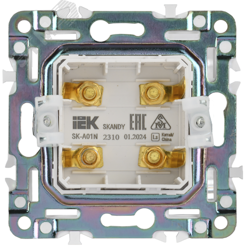 SKANDY Аудиорозетка 4-местная SK-A01N никель IEK - фото 6