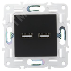SKANDY Розетка USB A+A 3,1А SK-R15Bl черный IEK - фото 2