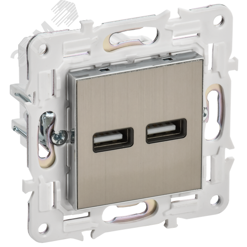 Изображение товара SKANDY Розетка USB A+A 3,1А SK-R15N никель IEK (шт)