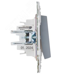 SKANDY Выключатель 1-клавишный 10А SK-V01Gr серый IEK - фото 4