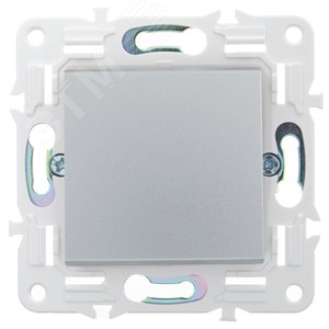 SKANDY Выключатель 1-клавишный 10А SK-V01S серебряный IEK - фото 2