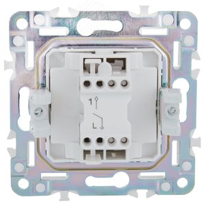 SKANDY Выключатель 1-клавишный 10А SK-V01S серебряный IEK - фото 3