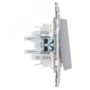 SKANDY Выключатель 1-клавишный 10А SK-V01S серебряный IEK - фото 4