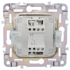 SKANDY Выключатель 1-клавишный 10А SK-V01Sh шампань IEK - фото 3