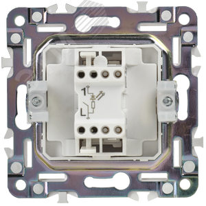 SKANDY Выключатель 1-клавишный с индикацией 10А SK-V07W арктический белый IEK - фото 6