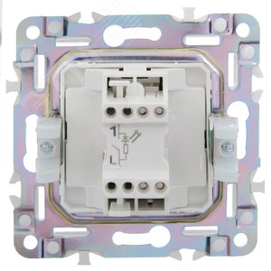 SKANDY Выключатель 1-клавишный с индикацией 10А SK-V07Sh шампань IEK - фото 3