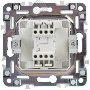 SKANDY Выключатель 1-клавишный проходной 10А SK-V02W арктический белый IEK - фото 7
