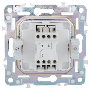 SKANDY Выключатель 1-клавишный проходной 10А SK-V02G графит IEK - фото 3