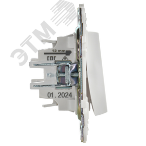 SKANDY Выключатель 1-клавишный проходной с индикацией 10А SK-V08W арктический белый IEK - фото 4