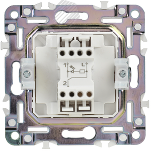 SKANDY Выключатель 1-клавишный проходной с индикацией 10А SK-V08W арктический белый IEK - фото 6
