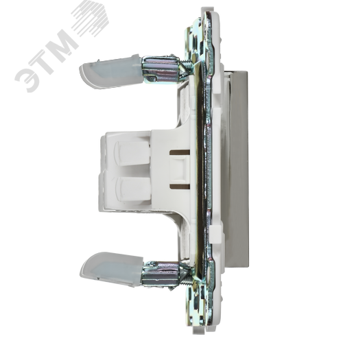 SKANDY Выключатель 1-клавишный проходной с индикацией 10А SK-V08N никель IEK - фото 5