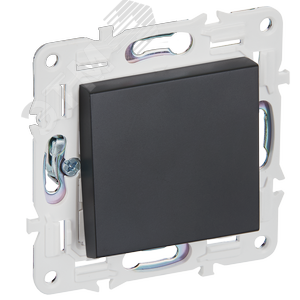 SKANDY Выключатель 1-клавишный перекрестный 10А SK-V03Bl черный IEK - фото 1