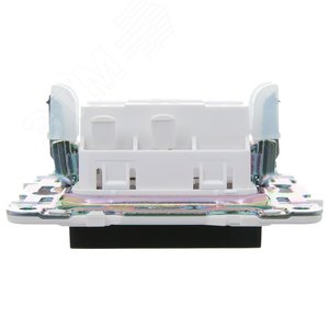 SKANDY Выключатель 1-клавишный перекрестный 10А SK-V03Bl черный IEK - фото 5