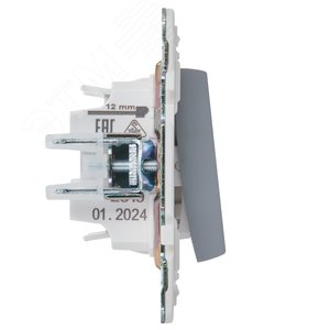 SKANDY Выключатель 1-клавишный перекрестный 10А SK-V03Gr серый IEK - фото 4