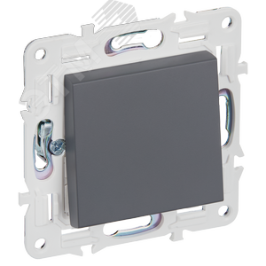 Изображение товара SKANDY Выключатель 1-клавишный перекрестный 10А SK-V03T титан IEK (шт)