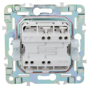 SKANDY Выключатель 1-клавишный перекрестный 10А SK-V03T титан IEK - фото 3