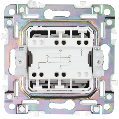 SKANDY Выключатель 1-клавишный перекрестный 10А SK-V03N никель IEK - фото 6