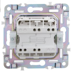 SKANDY Выключатель 1-клавишный перекрестный 10А SK-V03G графит IEK - фото 3