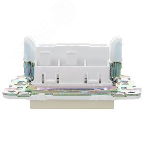 SKANDY Выключатель 1-клавишный перекрестный 10А SK-V03Sa песочный IEK - фото 5