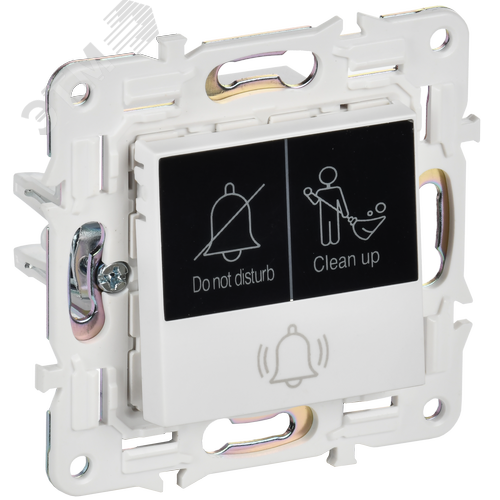 Изображение товара SKANDY Кнопка звонка с индикацией для отелей 10А SK-V17W арктический белый IEK (шт)