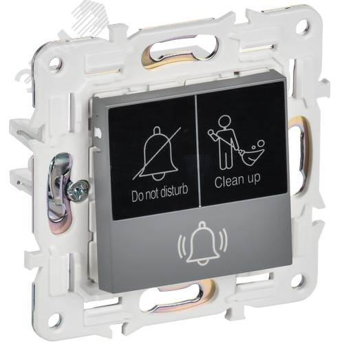 Изображение товара SKANDY Кнопка звонка с индикацией для отелей 10А SK-V17Gr серый IEK (шт)