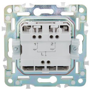 SKANDY Выключатель жалюзи 10А SK-V12G графит IEK - фото 3