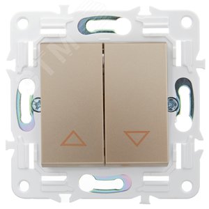 SKANDY Выключатель жалюзи 10А SK-V12Sa песочный IEK - фото 2