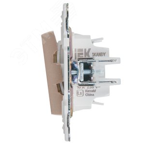 SKANDY Выключатель жалюзи 10А SK-V12Sa песочный IEK - фото 4