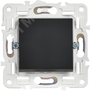 SKANDY Выключатель 1-клавишный кнопочный 10А SK-V14Bl черный IEK - фото 2