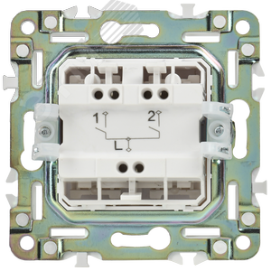 SKANDY Выключатель 2-клавишный 10А SK-V04W арктический белый IEK - фото 6