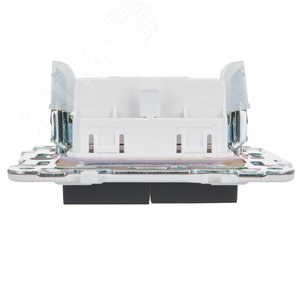 SKANDY Выключатель 2-клавишный 10А SK-V04G графит IEK - фото 5