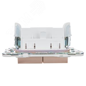 SKANDY Выключатель 2-клавишный 10А SK-V04Sa песочный IEK - фото 5