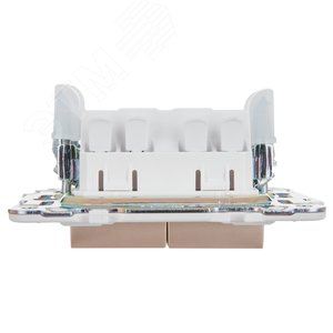 SKANDY Выключатель 2-клавишный проходной 10А SK-V05Sa песочный IEK - фото 5