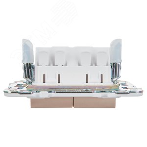 SKANDY Выключатель 2-клавишный проходной с индикацией 10А SK-V10Sa песочный IEK - фото 5