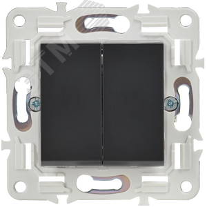 SKANDY Выключатель 2-клавишный перекрестный 10А SK-V06Bl черный IEK - фото 2