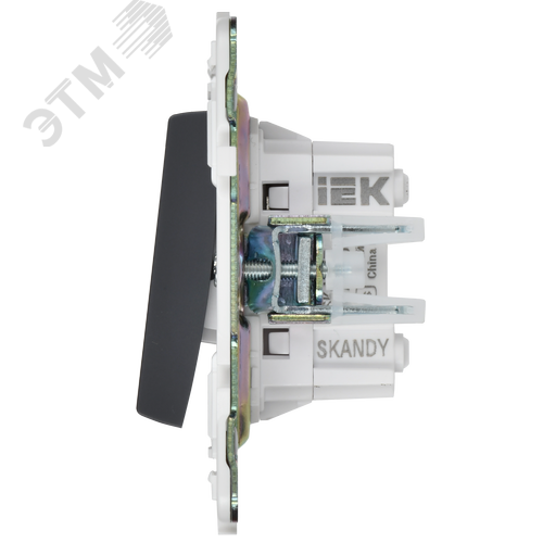 SKANDY Выключатель 2-клавишный перекрестный 10А SK-V06T титан IEK - фото 3