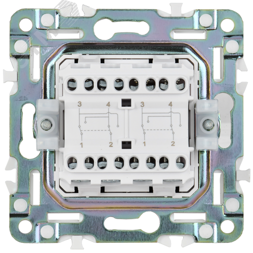 SKANDY Выключатель 2-клавишный перекрестный 10А SK-V06T титан IEK - фото 5