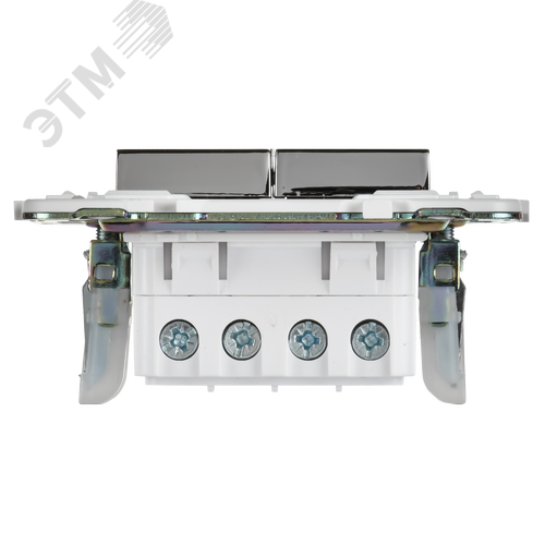 SKANDY Выключатель 2-клавишный перекрестный 10А SK-V06N никель IEK - фото 4