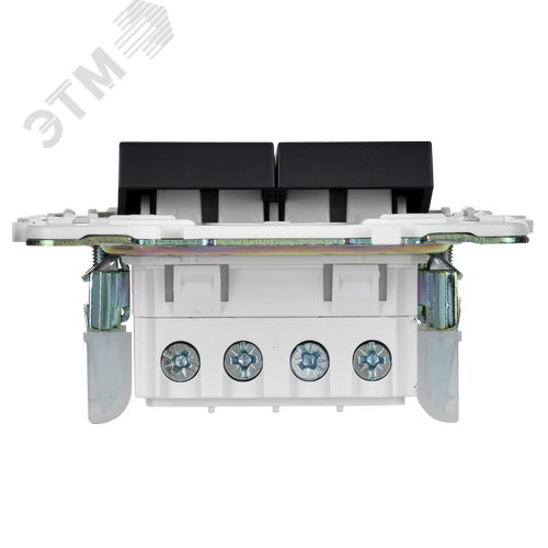 SKANDY Выключатель 2-клавишный перекрестный 10А SK-V06G графит IEK - фото 4