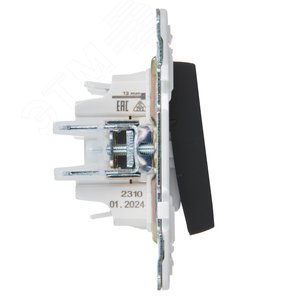 SKANDY Выключатель 3-клавишный 10А SK-V11Bl черный IEK - фото 4