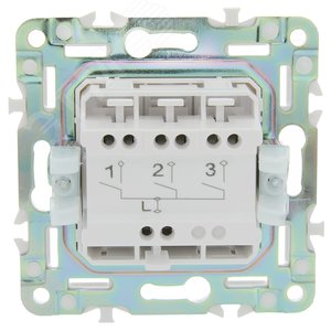 SKANDY Выключатель 3-клавишный 10А SK-V11Gr серый IEK - фото 3